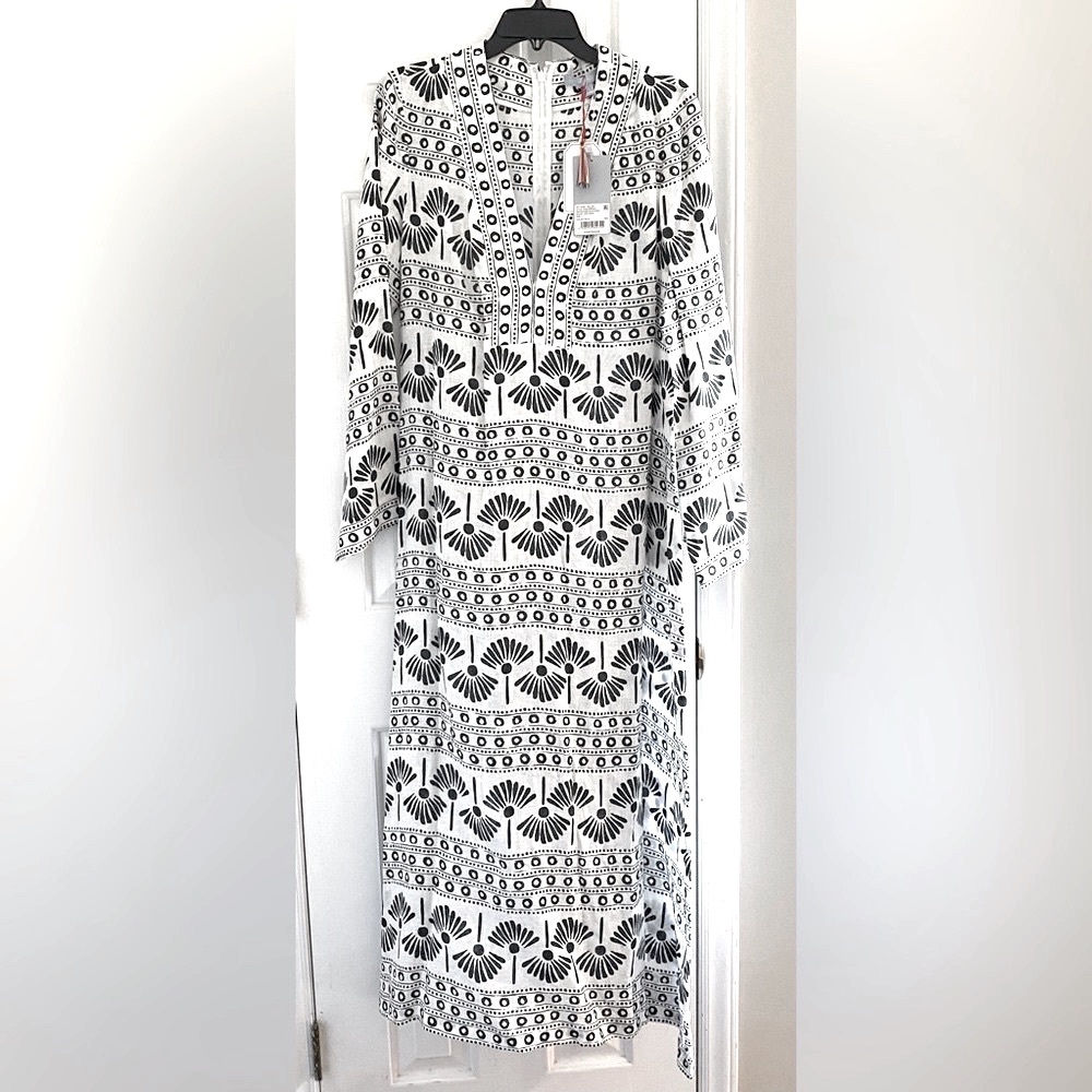 NEW! NWT Antonio Melani x The Nat Note, size L, linen dress, BEAUTIFUL ON!